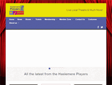 Tablet Screenshot of haslemereplayers.com